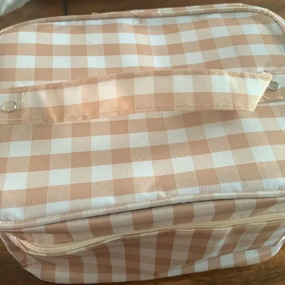 NIP waterproof travel make up bag silver zippers - Picture 4 of 13